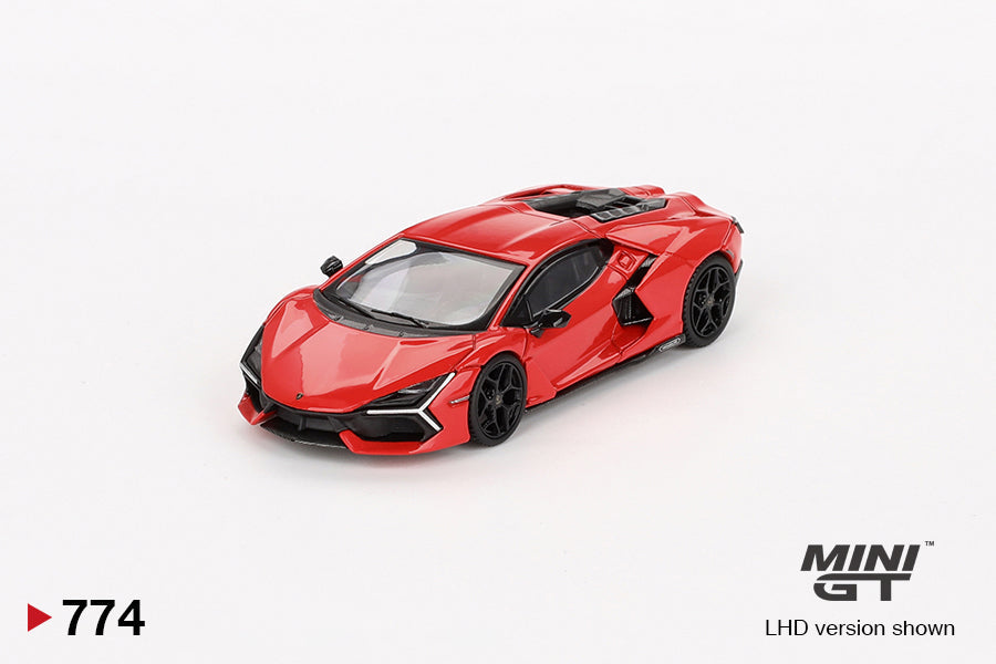 Lamborghini Revuelto Arancio Dac Lucido 1:64 scale model car - Mini GT