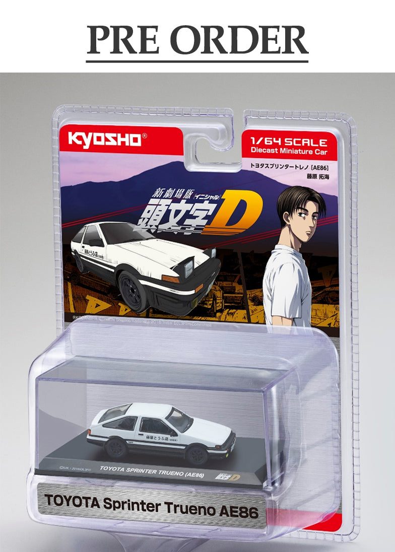 Initial D Toyota Sprinter (AE86) Kyosho 1:64 scale model car