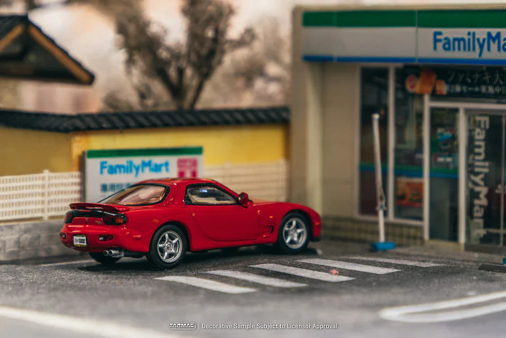 RX-7 FD3S Red 1:64 scale model car - Tarmac works