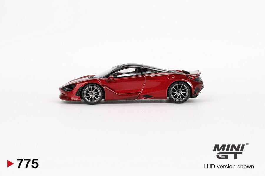 Mclaren 750S Amarnath Red 1:64 scale model car - Mini GT