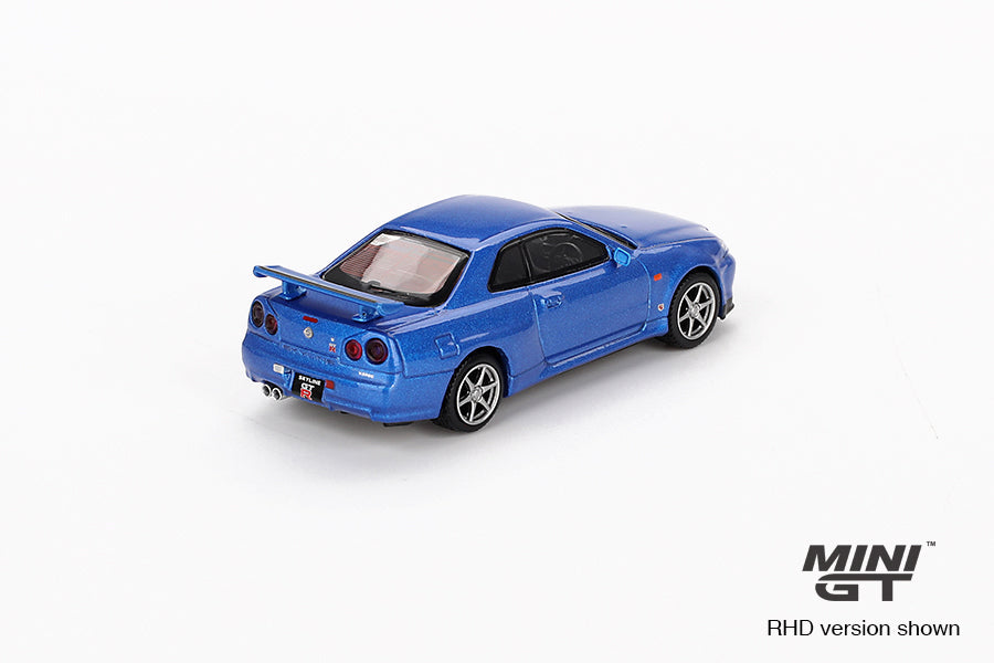 Nissan Skyline GT-R (R34) V-Spec 1:64 scale model car - Mini GT