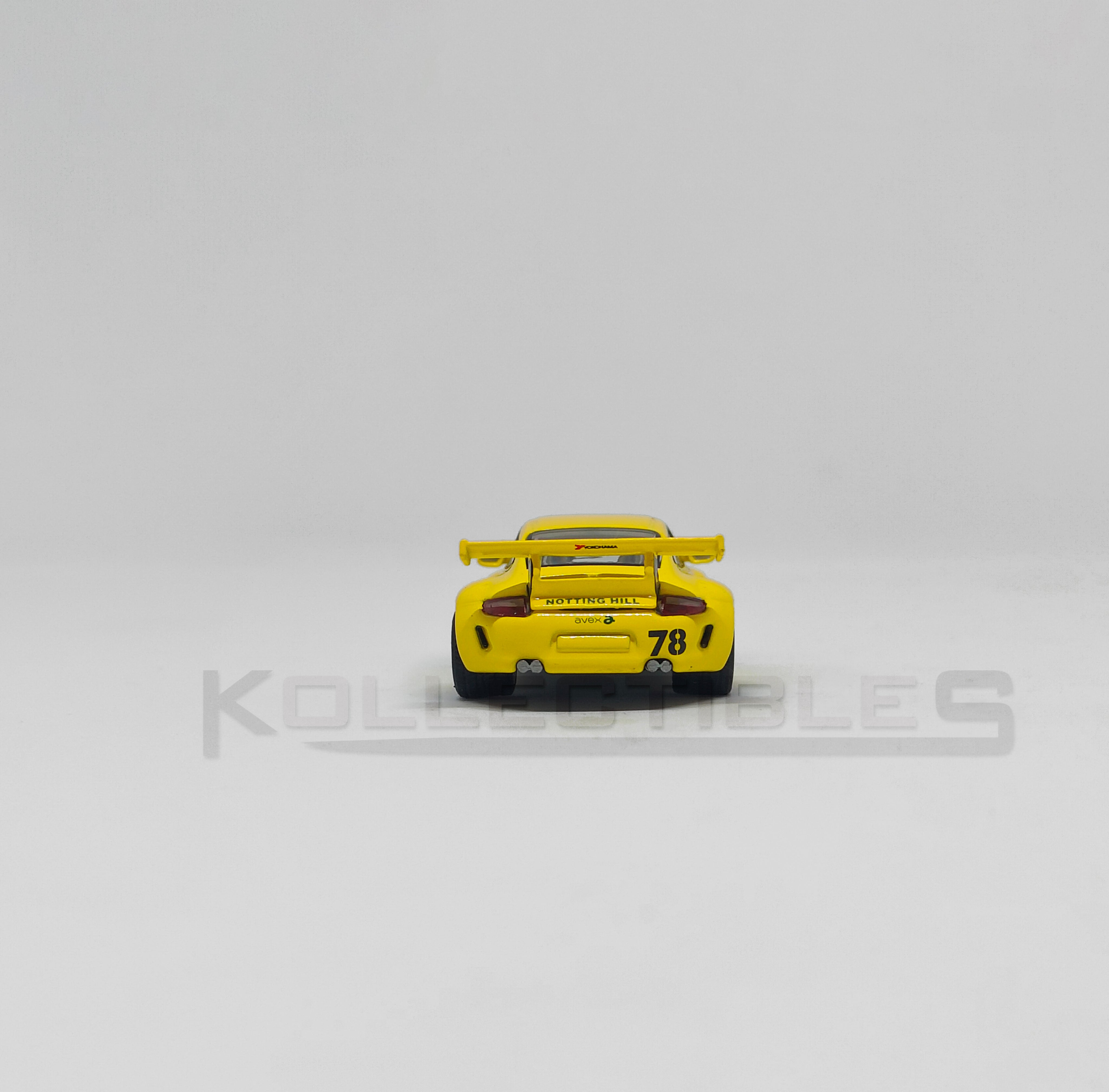 Porsche Rwb 997 yellow 1:64 scale model car- Xcartoys x Poprace