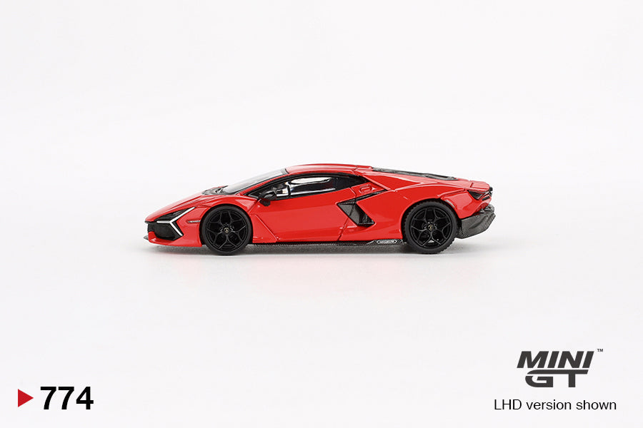Lamborghini Revuelto Arancio Dac Lucido 1:64 scale model car - Mini GT