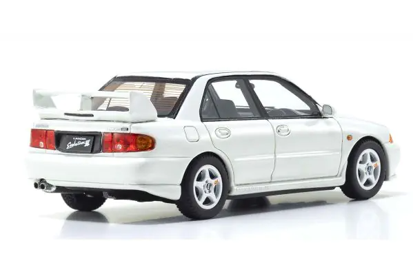 Mitsubishi Lancer Evolution III white 1:43 scale model car - Kyosho