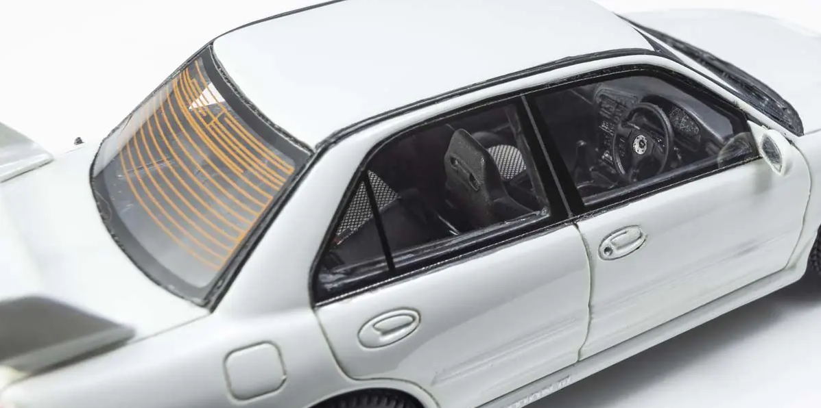 Mitsubishi Lancer Evolution III white 1:43 scale model car - Kyosho