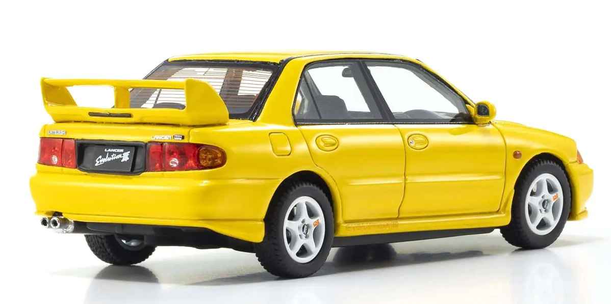 Mitsubishi Lancer Evolution III YELLOW 1:43 scale model car - Kyosho