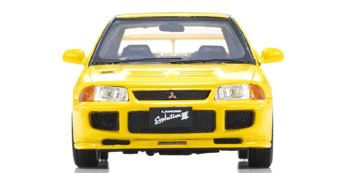 Mitsubishi Lancer Evolution III YELLOW 1:43 scale model car - Kyosho