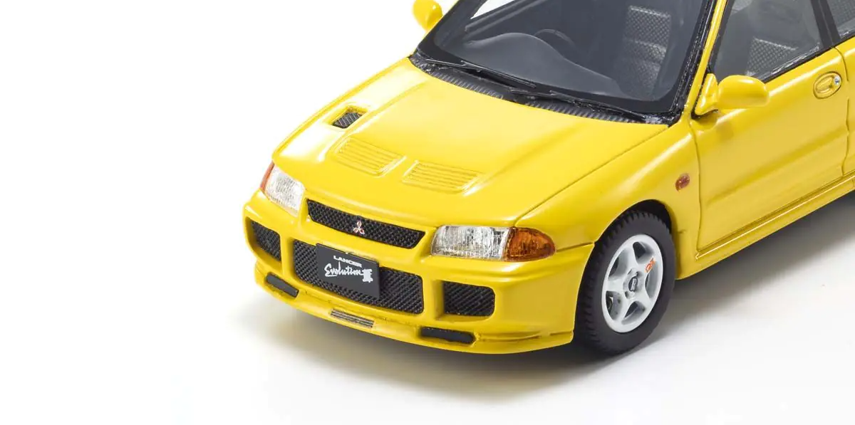 Mitsubishi Lancer Evolution III YELLOW 1:43 scale model car - Kyosho