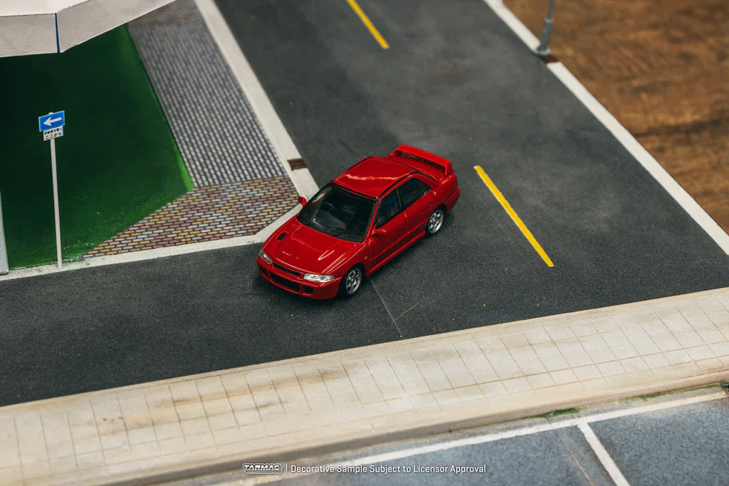 Mitsubishi Lancer GSR Evolution Red 1:64 scale model car - Tarmac works