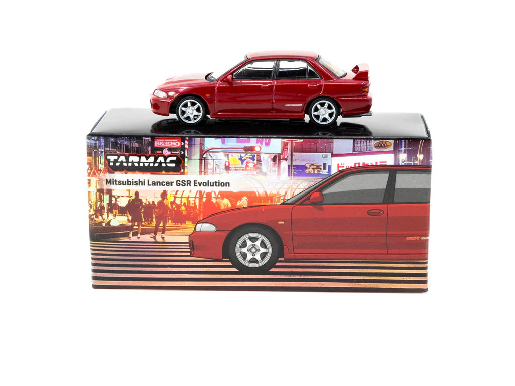 Mitsubishi Lancer GSR Evolution Red 1:64 scale model car - Tarmac works