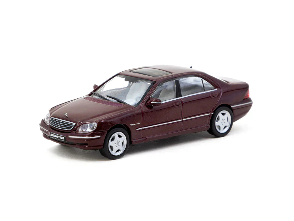 Mercedes-Benz S 55 AMG Bordeaux Red Metallic 1:64 Scale model car - Tarmac works