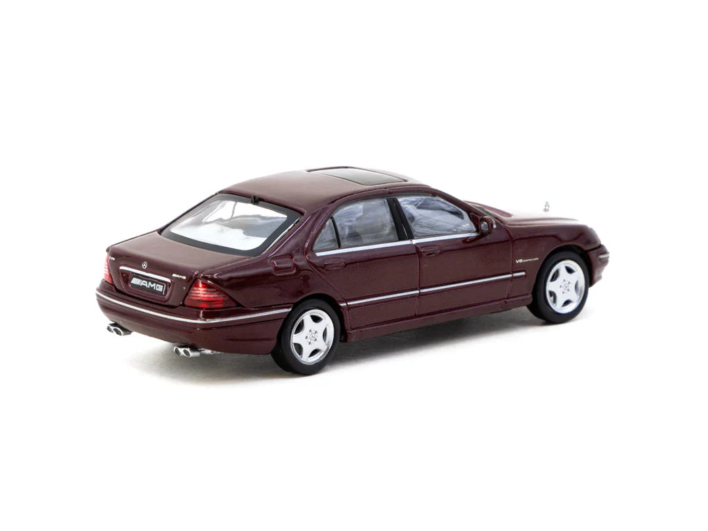 Mercedes-Benz S 55 AMG Bordeaux Red Metallic 1:64 Scale model car - Tarmac works