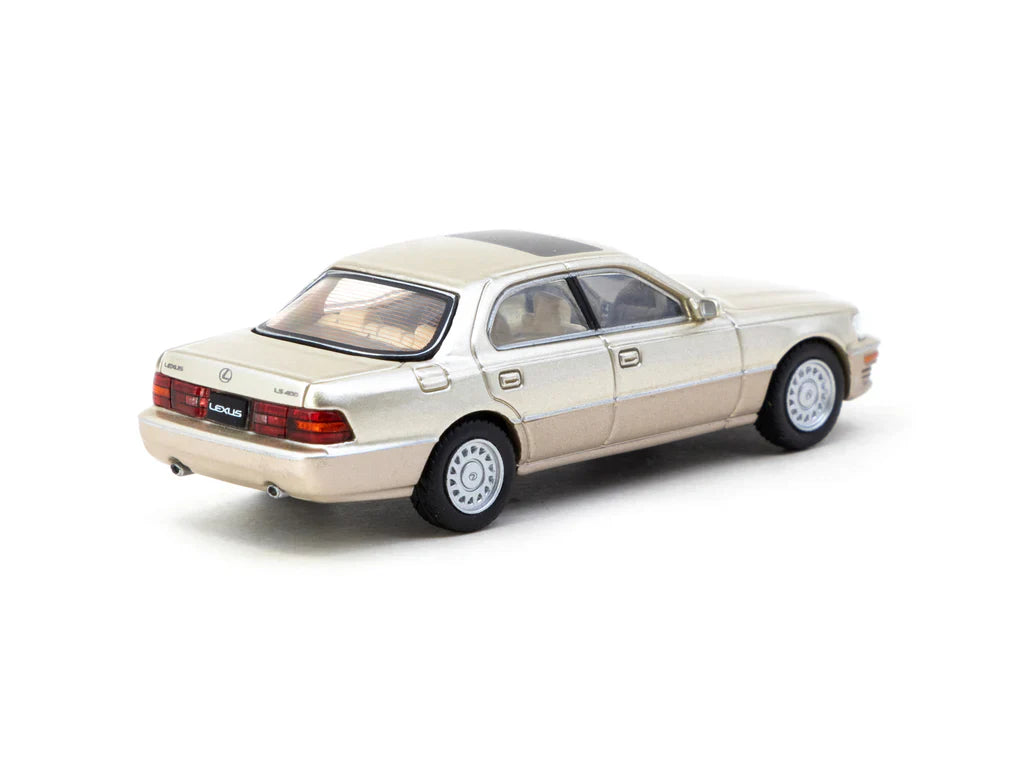 Lexus LS400 Champagne Beige Metallic 1:64 scale model car - Tarmac works