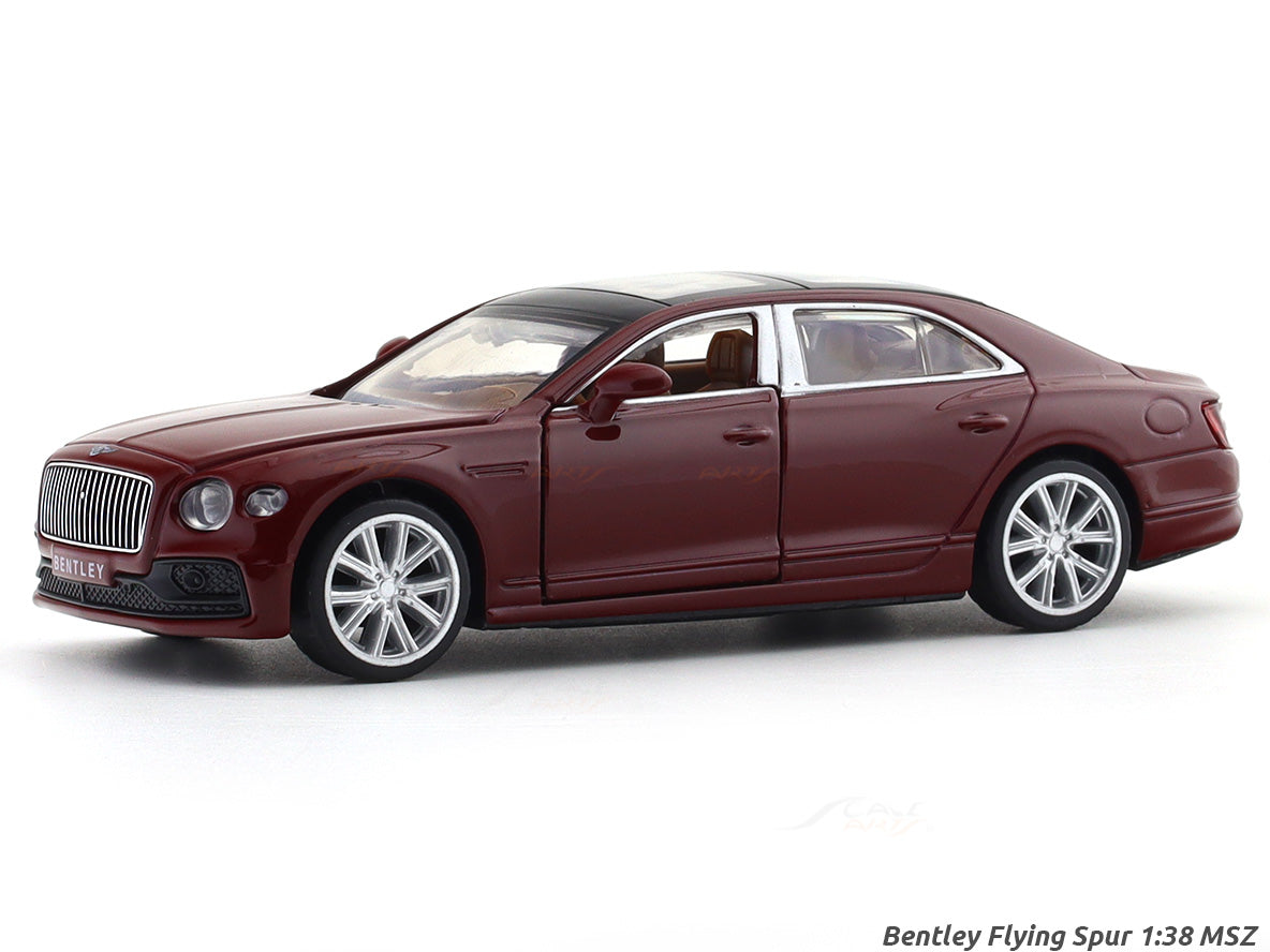 Bentley Flying Spur Red 1:38 MSZ licensed pullback diecast Scale Model car collectible