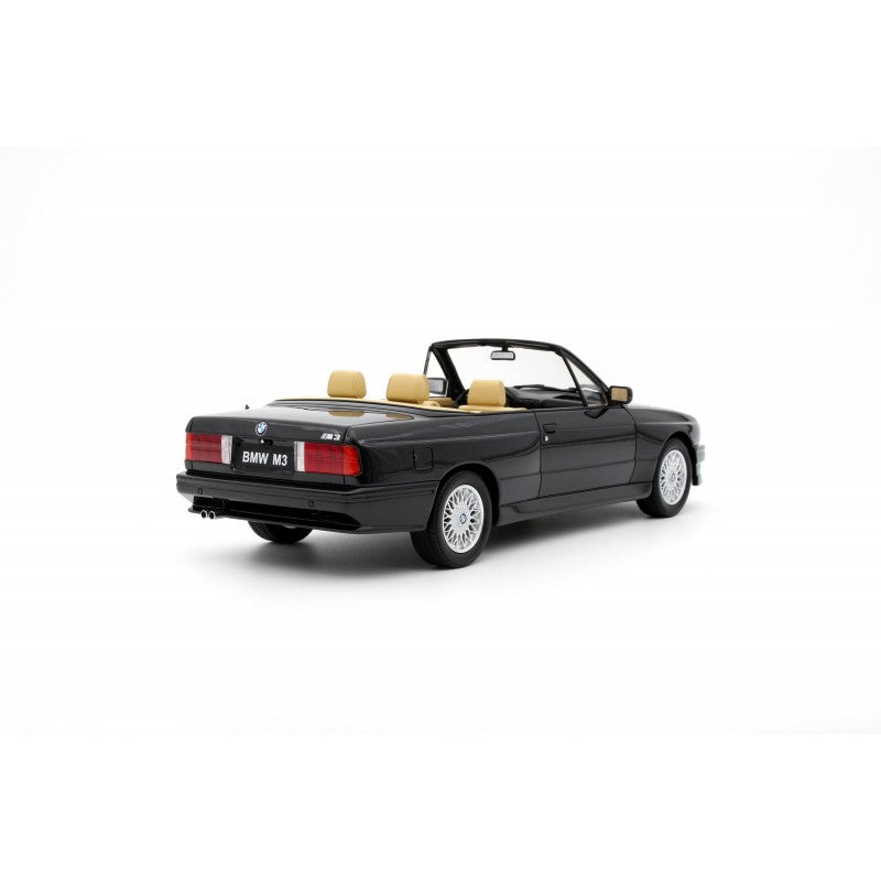 BMW E30 M3 Convertible Black 1989 1:18 scale model car - Ottomobile