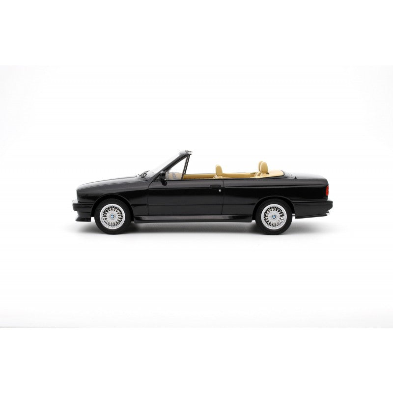 BMW E30 M3 Convertible Black 1989 1:18 scale model car - Ottomobile