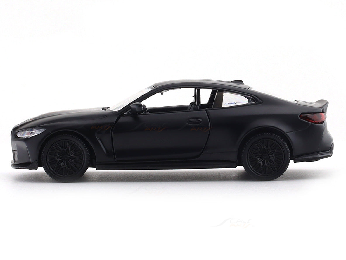 BMW M4 CSL Matte Black 1:33-42 RMZ City licensed pull back car scale model