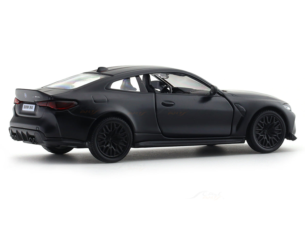 BMW M4 CSL Matte Black 1:33-42 RMZ City licensed pull back car scale model