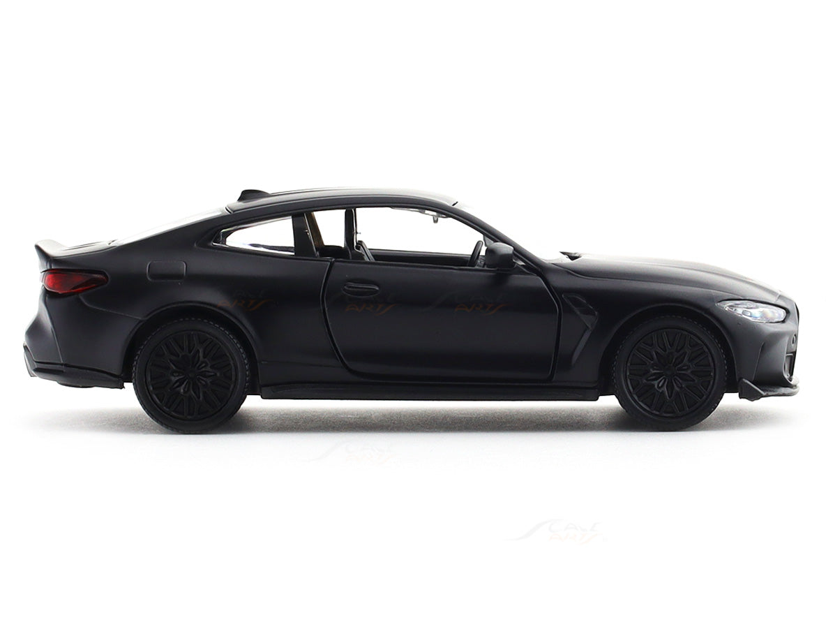 BMW M4 CSL Matte Black 1:33-42 RMZ City licensed pull back car scale model