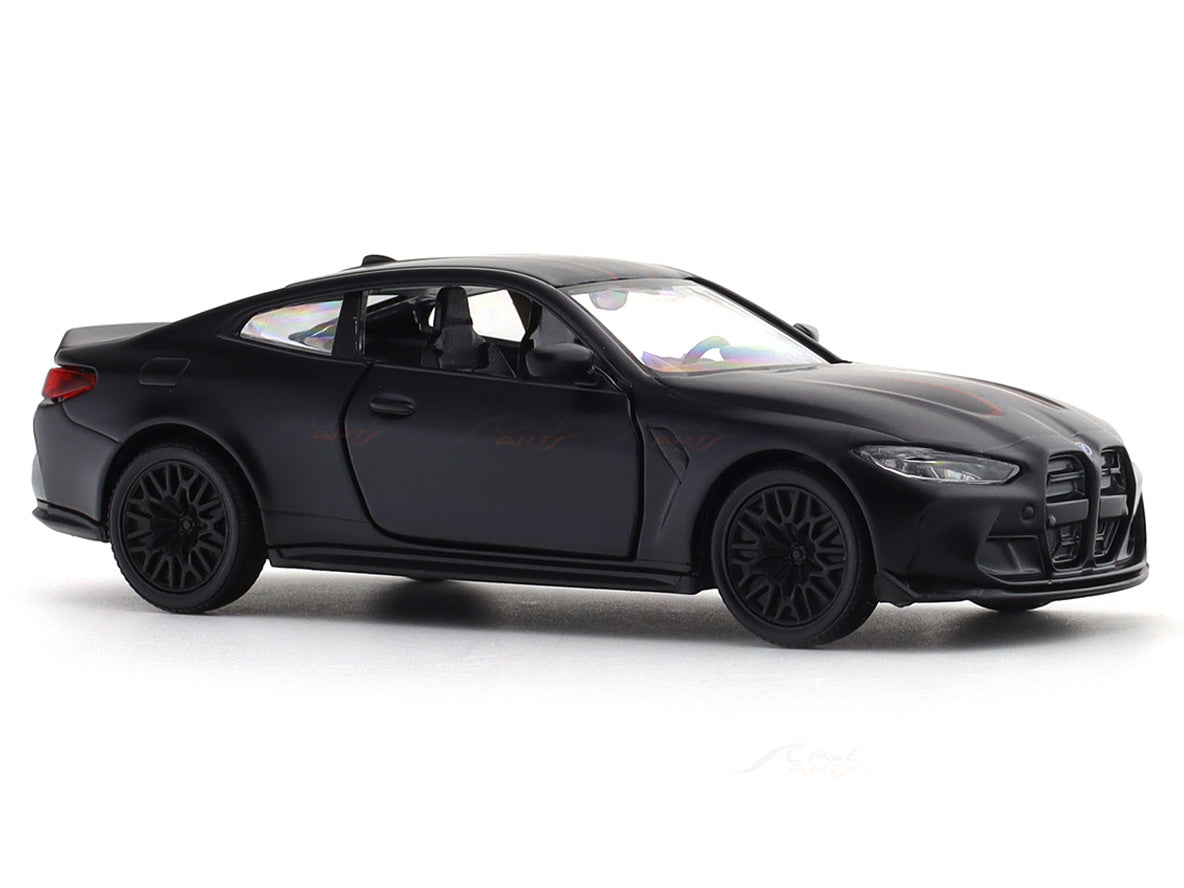 BMW M4 CSL Matte Black 1:33-42 RMZ City licensed pull back car scale model
