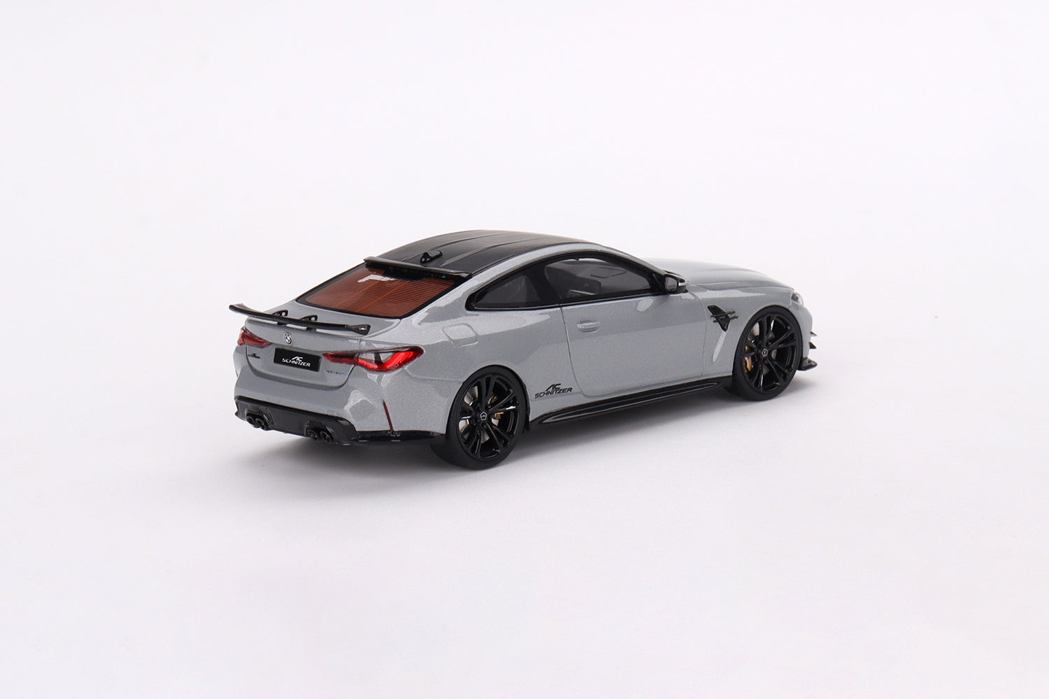 Damaged/Broken acrylic case - BMW M4 by AC Schnitzer Brooklyn Grey Metallic 1:43 scale model car - TSM model