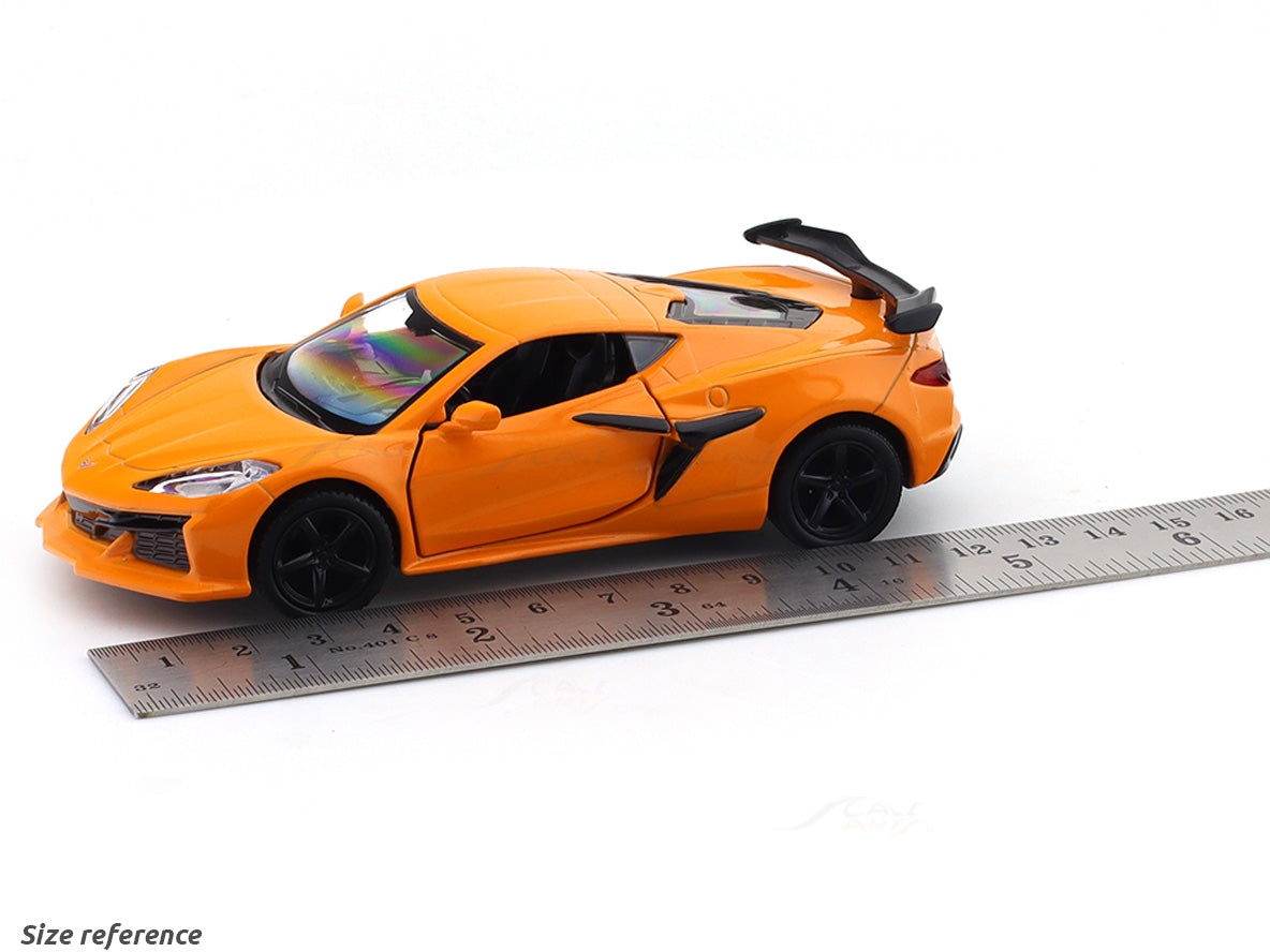 Chevrolet Corvette Z06 orange 1:33-42 RMZ City licensed pull back car scale model