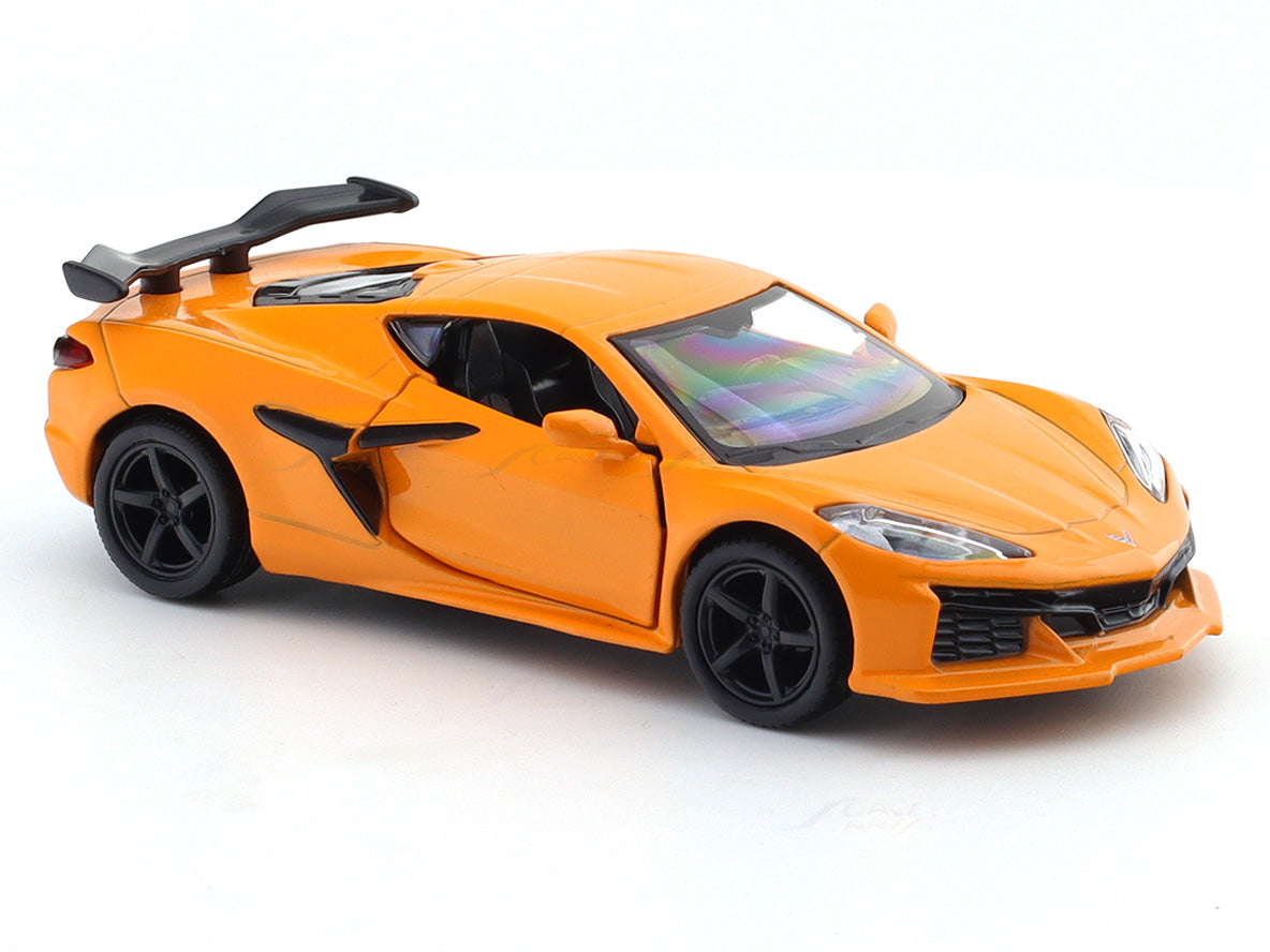 Chevrolet Corvette Z06 orange 1:33-42 RMZ City licensed pull back car scale model