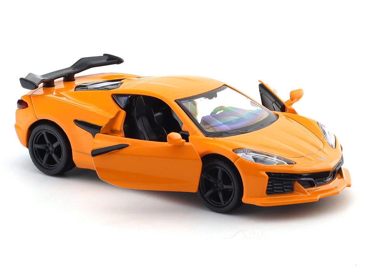 Chevrolet Corvette Z06 orange 1:33-42 RMZ City licensed pull back car scale model