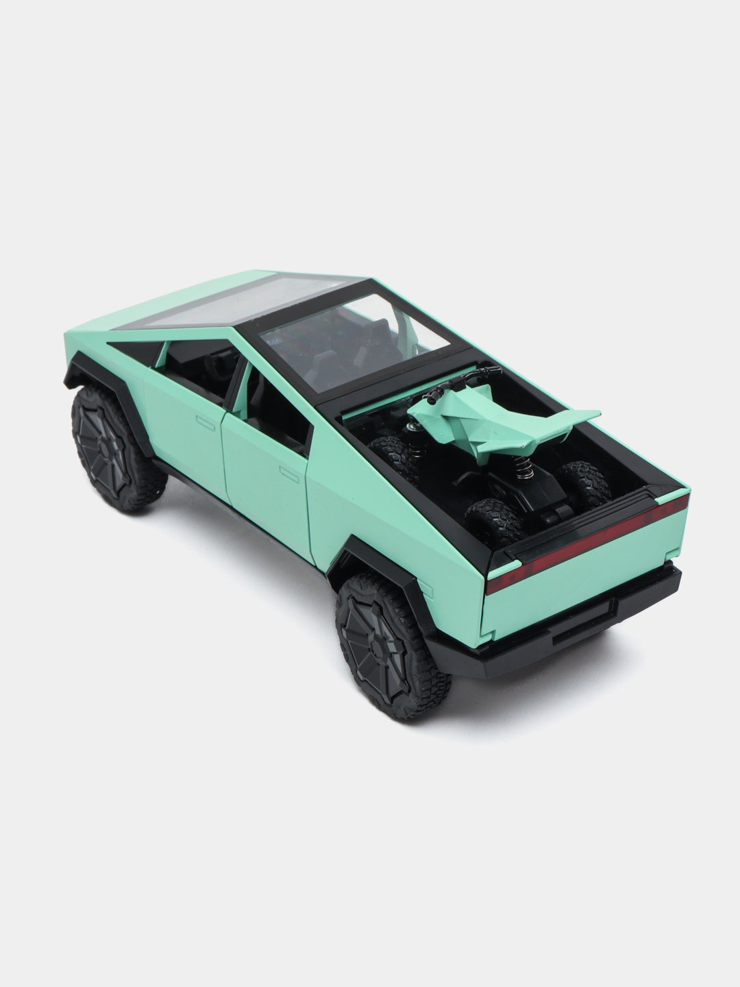 Tesla Cybertruck Trailer Camper 1:32 Diecast Scale model BLUE