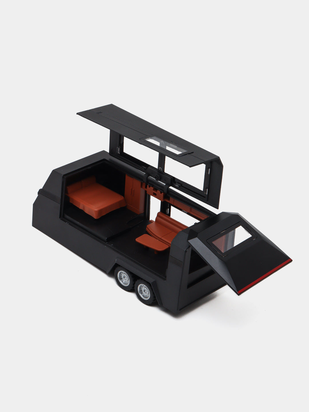 Tesla Cybertruck Trailer Camper 1:32 Diecast Scale model BLACK