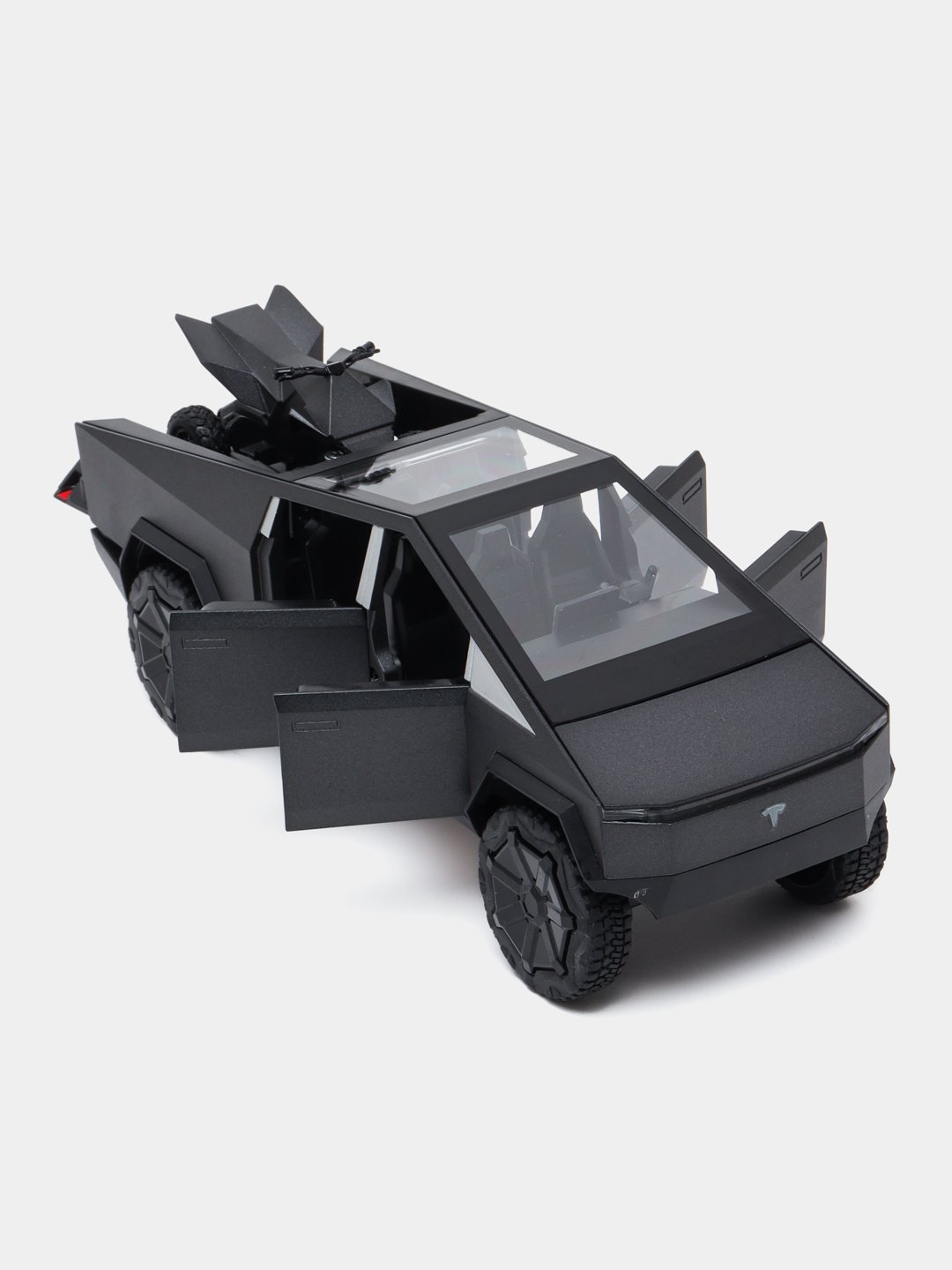 Tesla Cybertruck Trailer Camper 1:32 Diecast Scale model BLACK