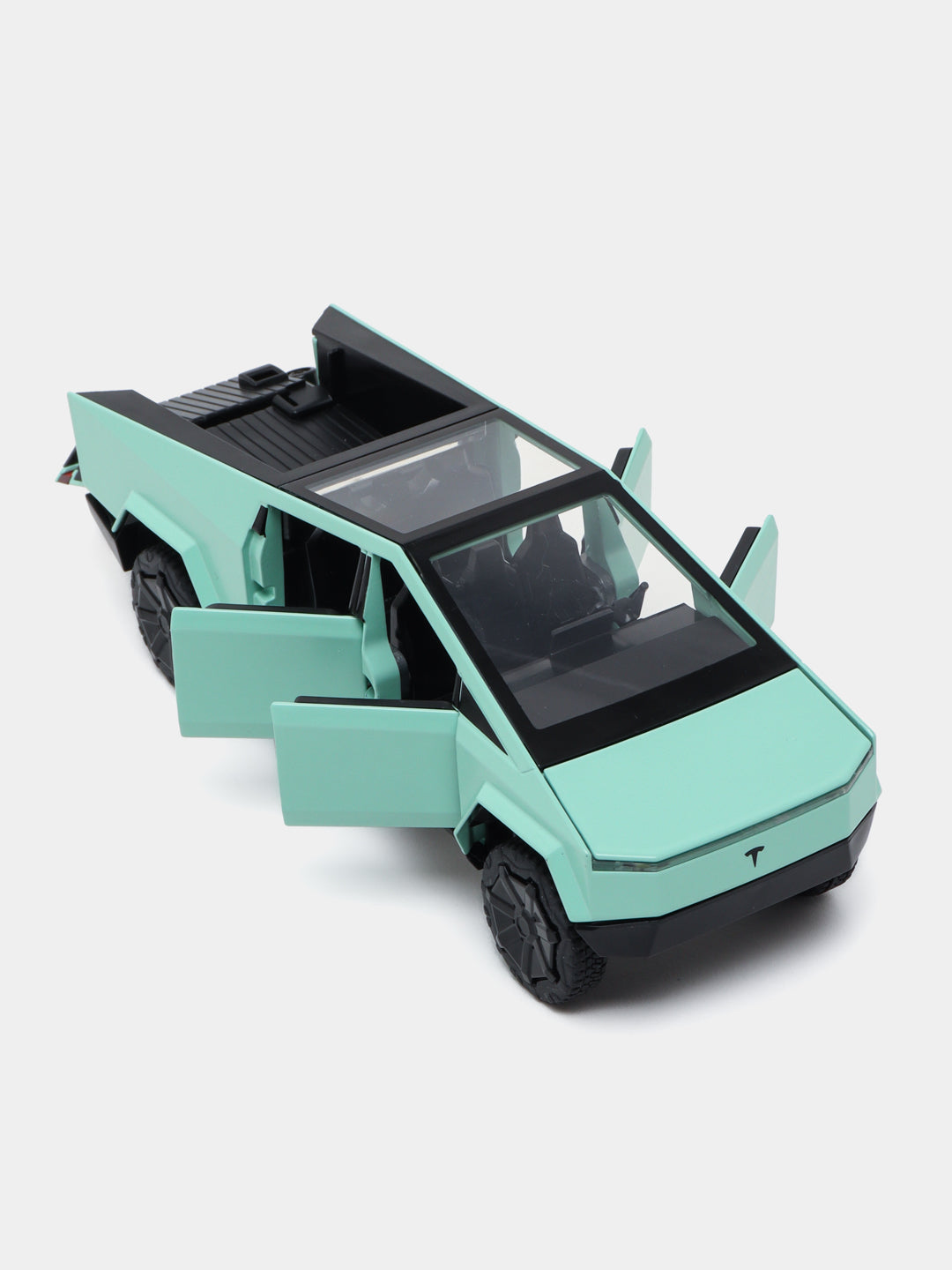 Tesla Cybertruck Trailer Camper 1:32 Diecast Scale model BLUE