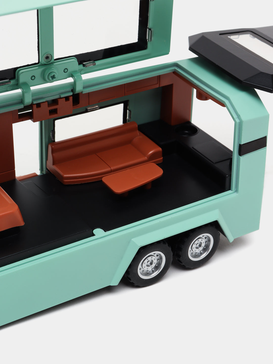 Tesla Cybertruck Trailer Camper 1:32 Diecast Scale model BLUE