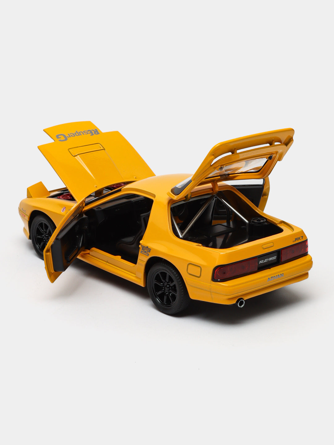 Metal car Mazda RX-7 with light and sound effects, 21 cm, scale 1:24