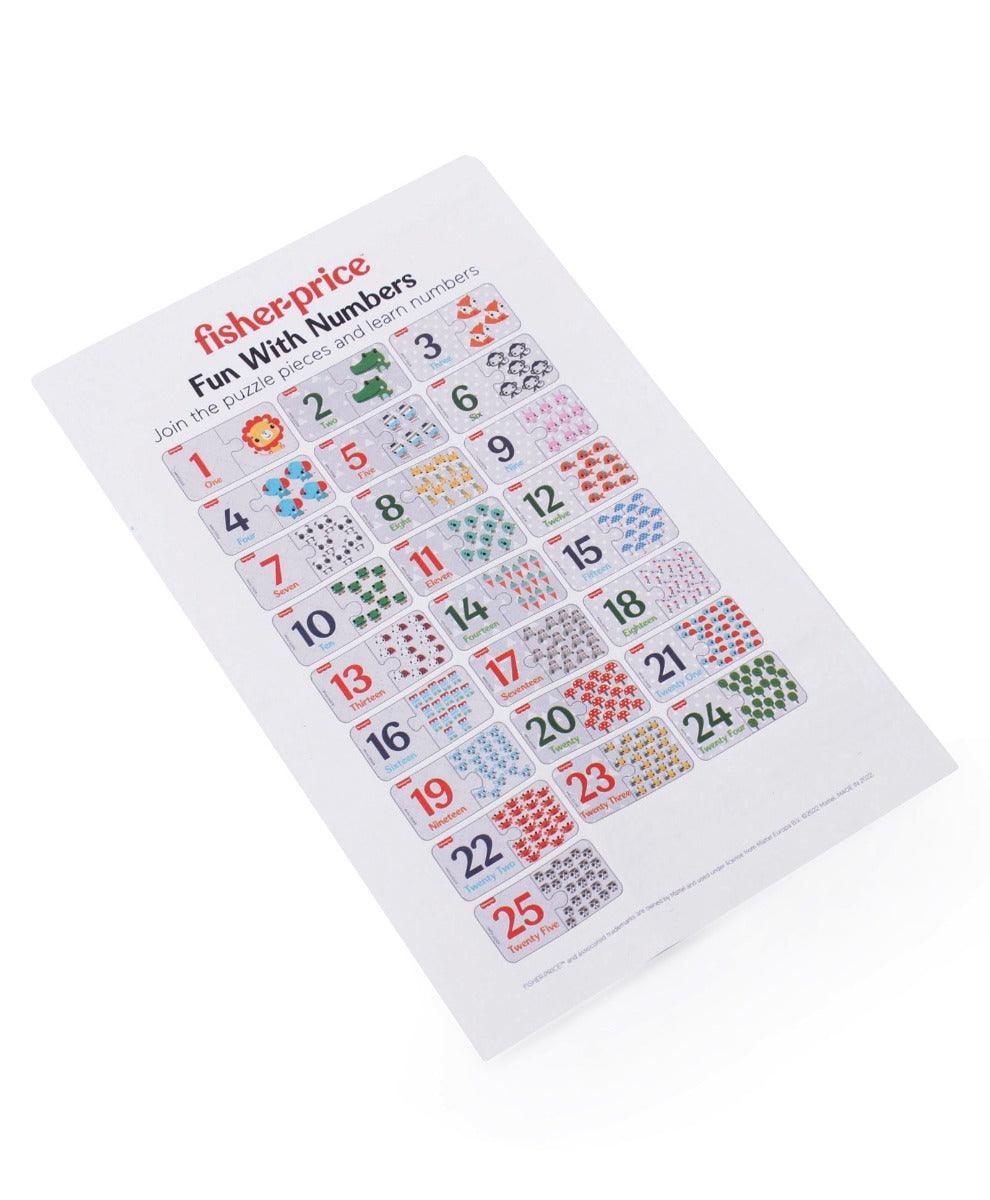 Fisher Price Fun with Numbers 50 Pieces Numbers Matching Puzzle for Kids