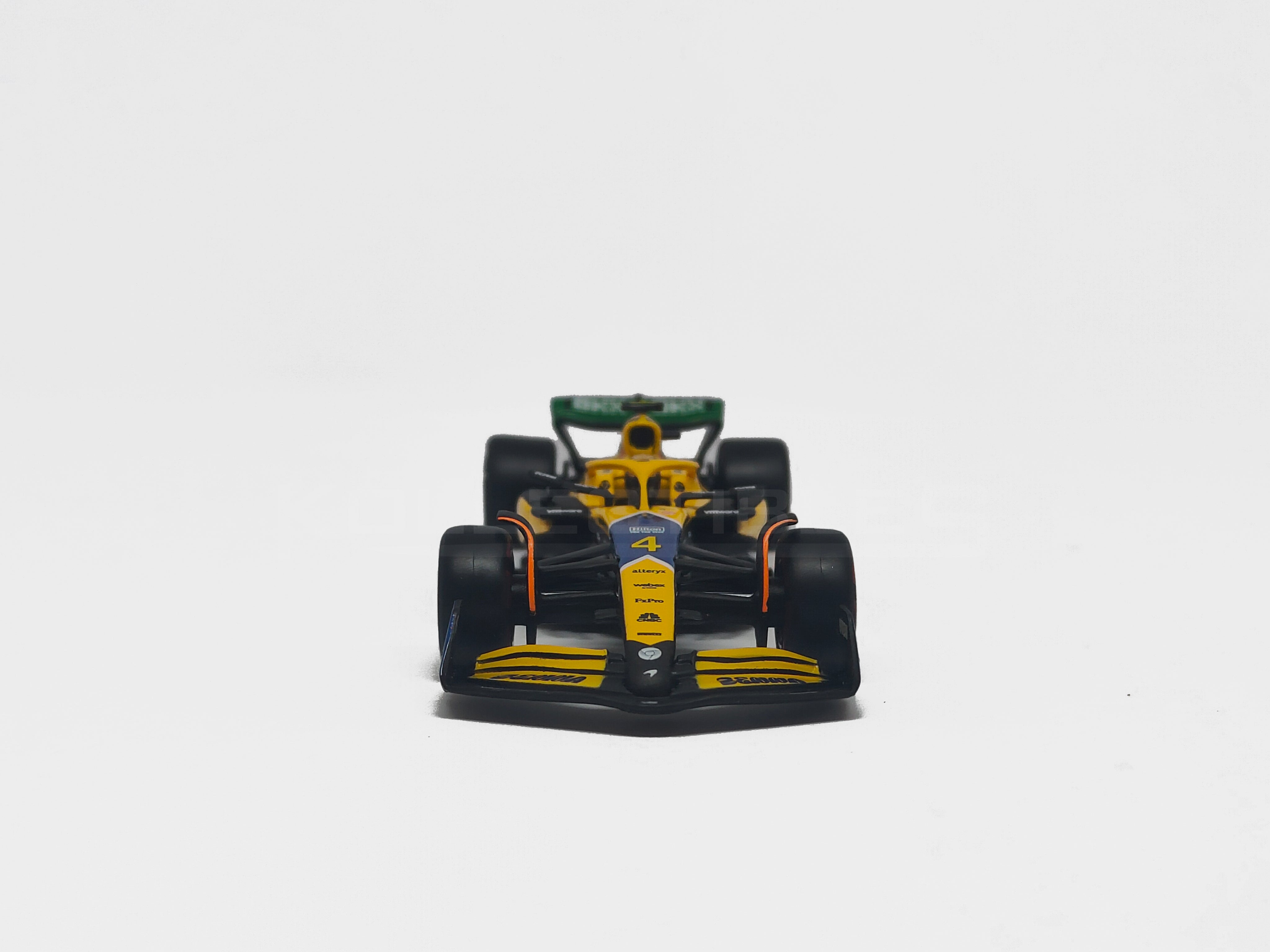 Mclaren Team MCL38 Formula 1 2024 Lando Norris 1:43 scale model car with Acrylic case - Bburago