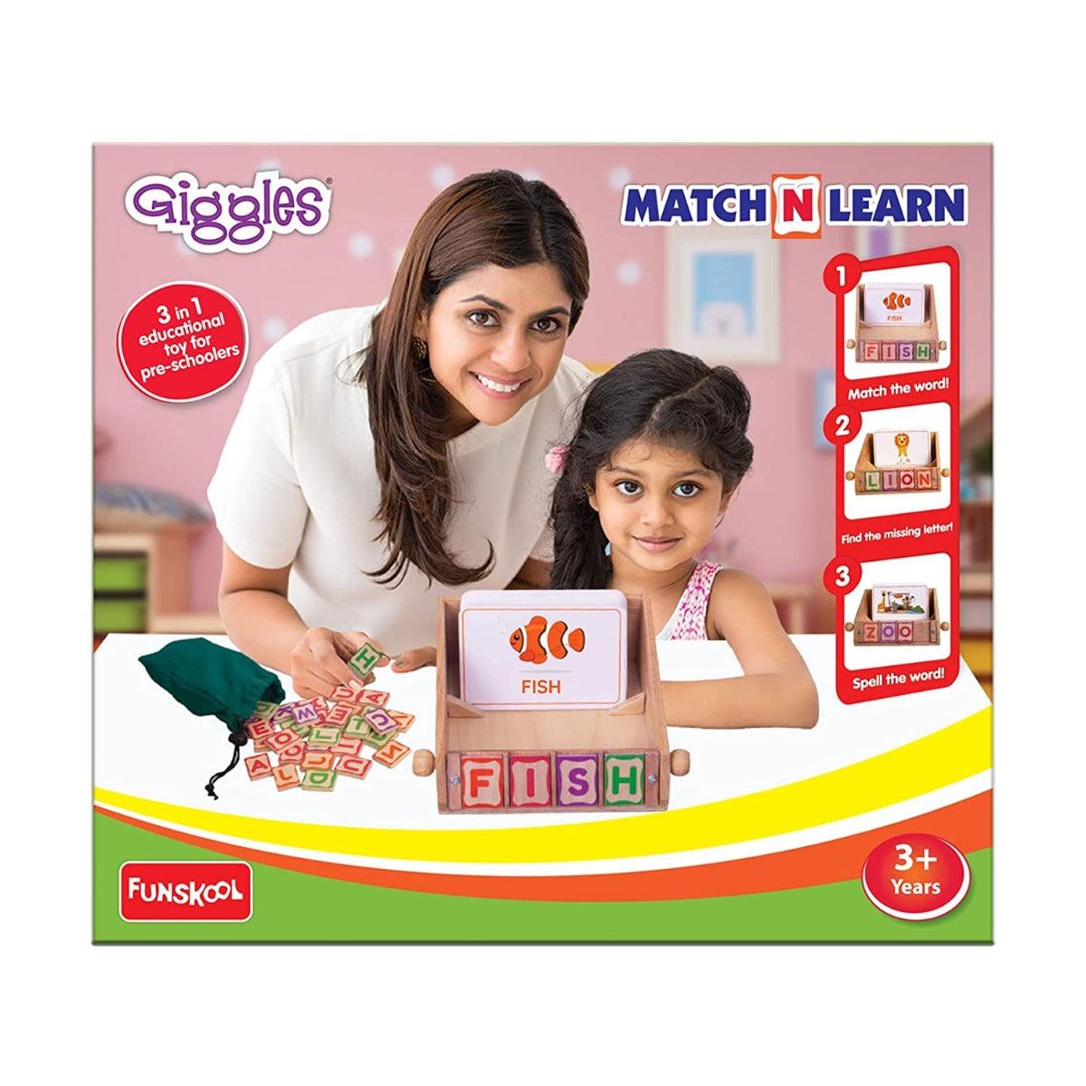 Match n Learn - Educational Toy for Ages 3-12 Years
