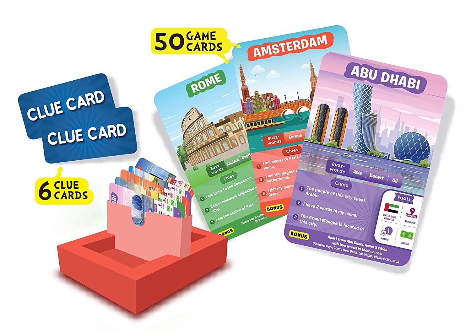 Educational Game : Cities Around the World - GUESS IN 10 (Ages 8-99)