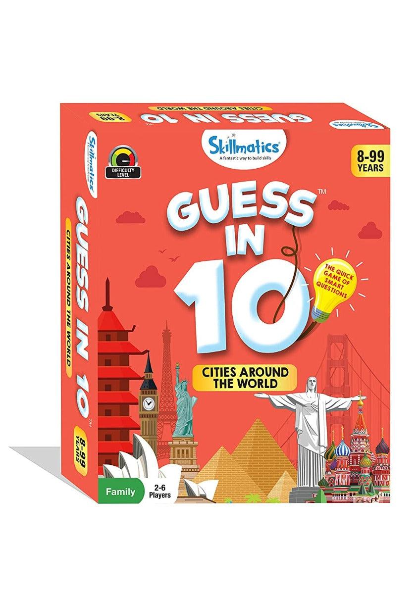 Educational Game : Cities Around the World - GUESS IN 10 (Ages 8-99)