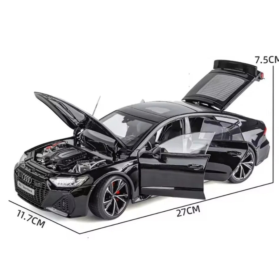 Audi RS7 Sportback with Key Remote Metal Diecast Car 1:18 (28x11 cm)