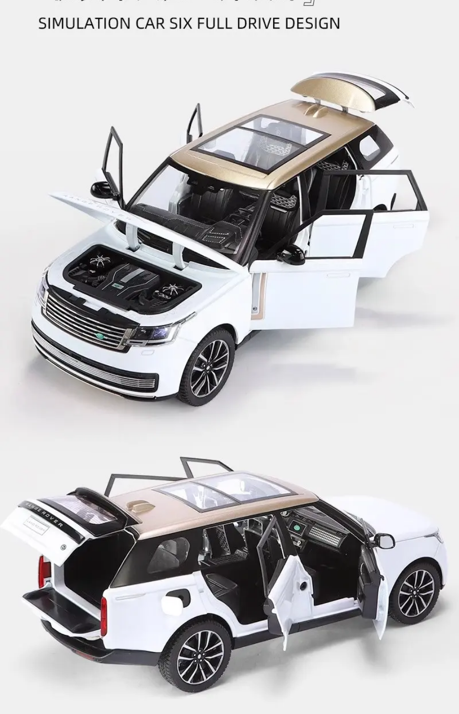 Range Rover Autobiography SV Metal Diecast Car 1:24 (20x8 cm)