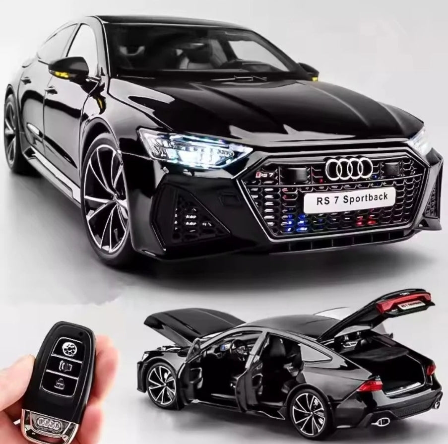 Audi RS7 Sportback with Key Remote Metal Diecast Car 1:18 (28x11 cm)