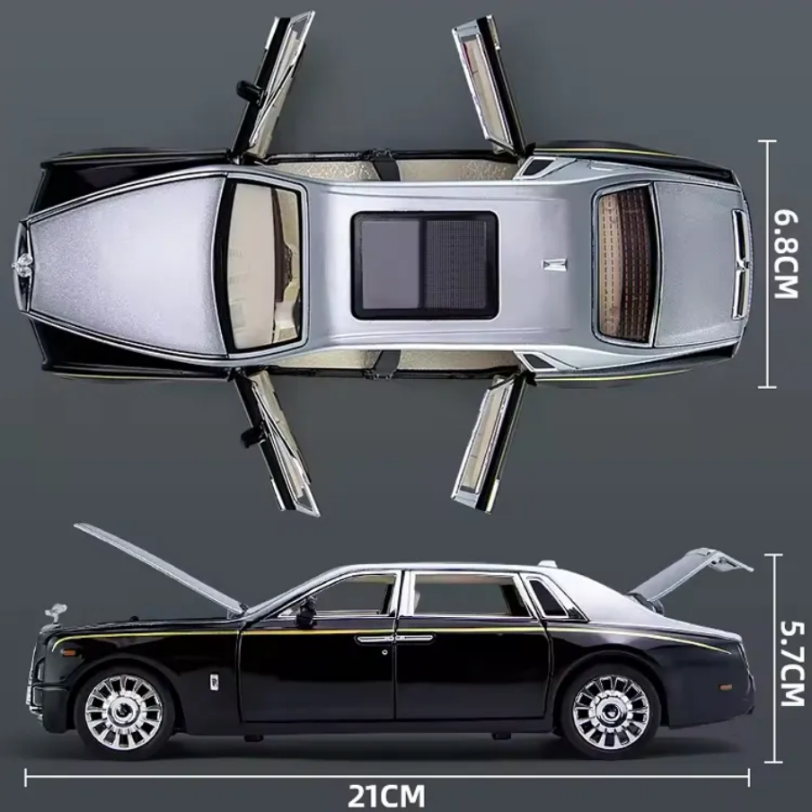 Rolls Royce Phantom Metal Diecast Car 1:24 (20x8 cm)