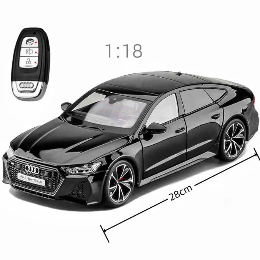 Audi RS7 Sportback with Key Remote Metal Diecast Car 1:18 (28x11 cm)