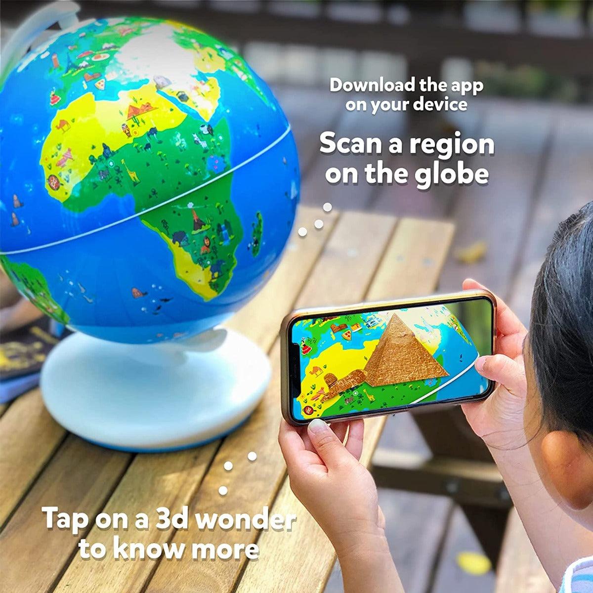Orboot Earth - Interactive AR World Globe for Kids 4-10 Years (App Based Globe, Device Not Included)