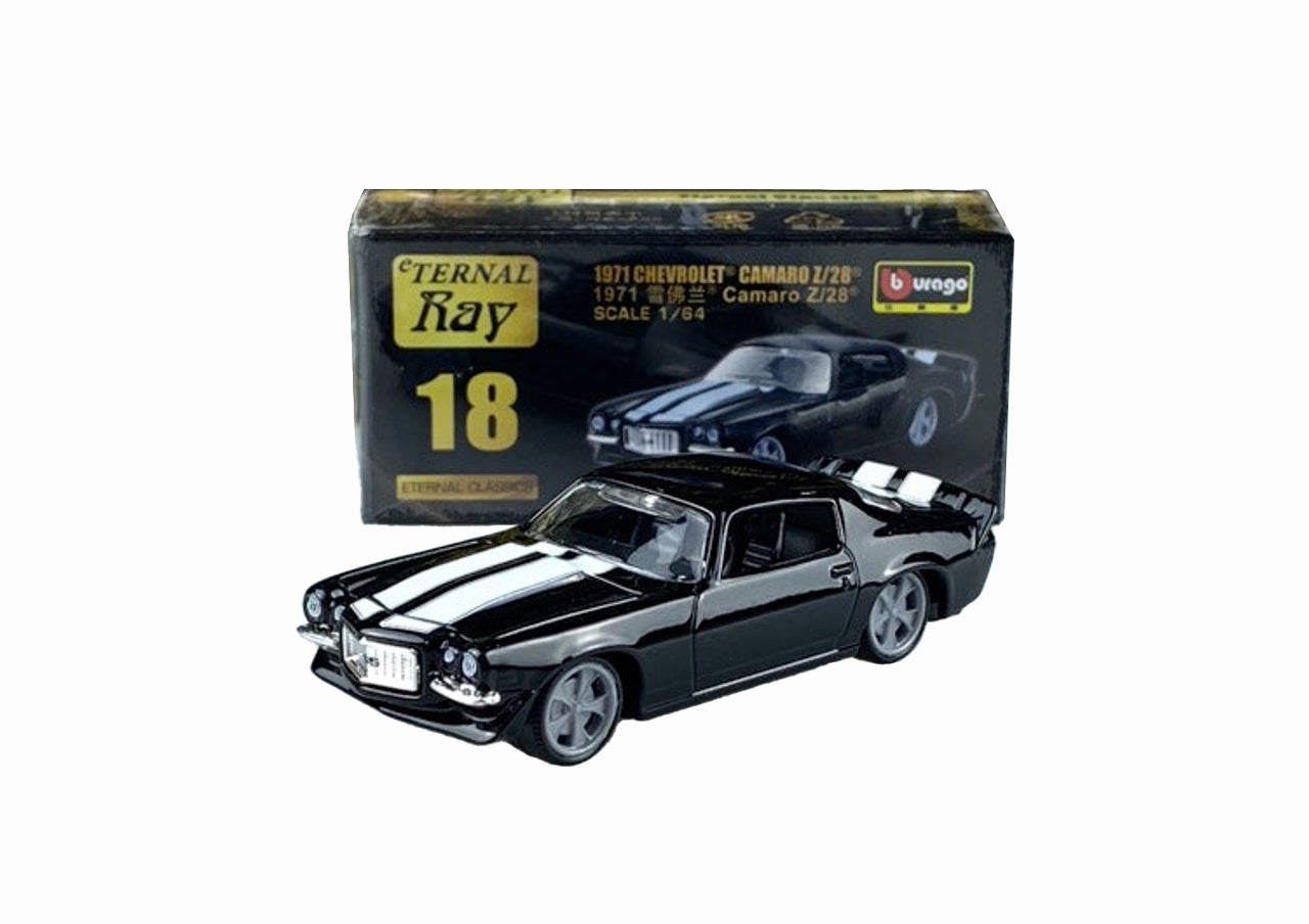 Chevrolet Camaro 1971 Z/28 1:64 scale model car- Bburago
